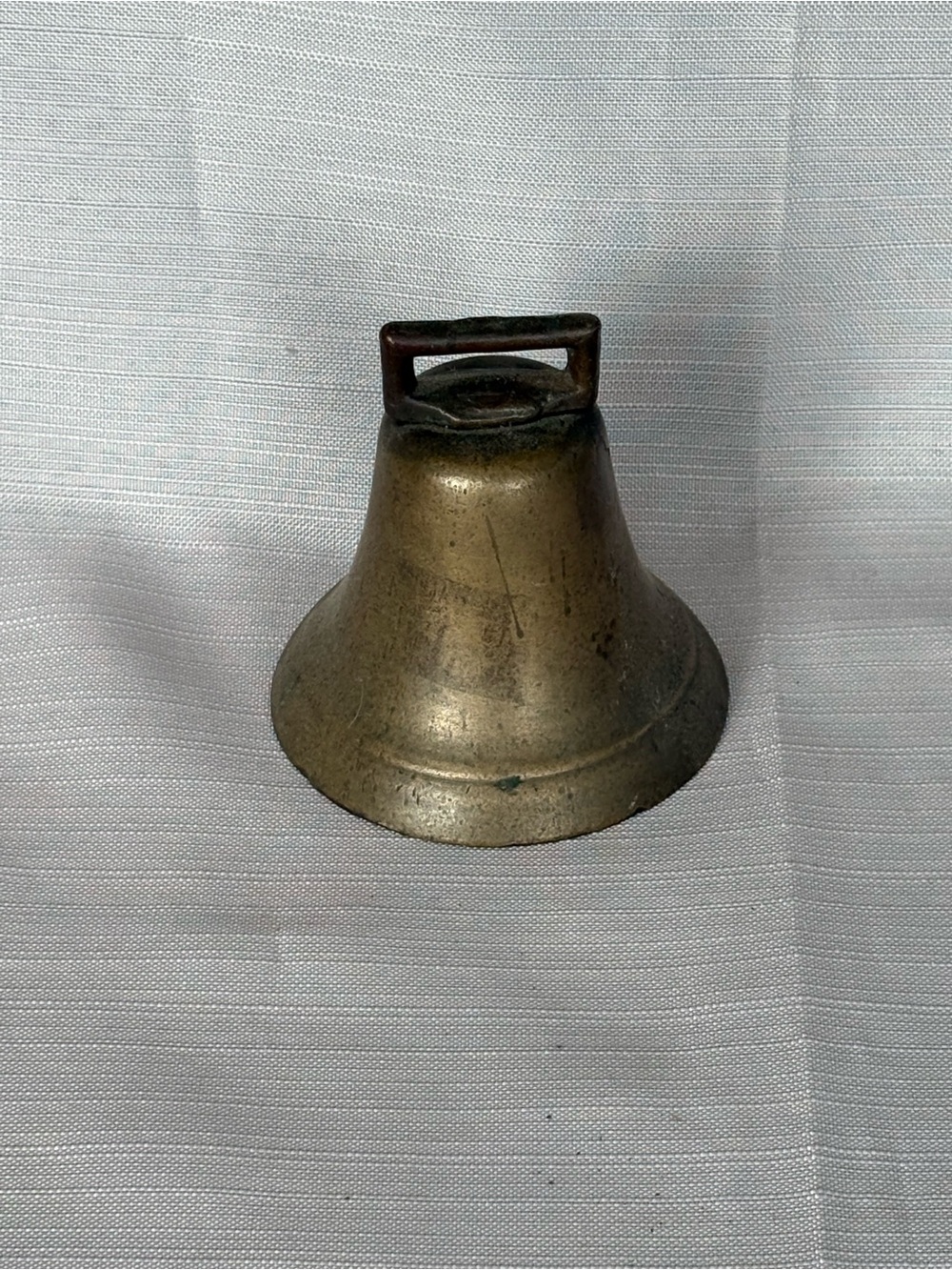 Vintage Brass Cowbell - Solid Brass Tone